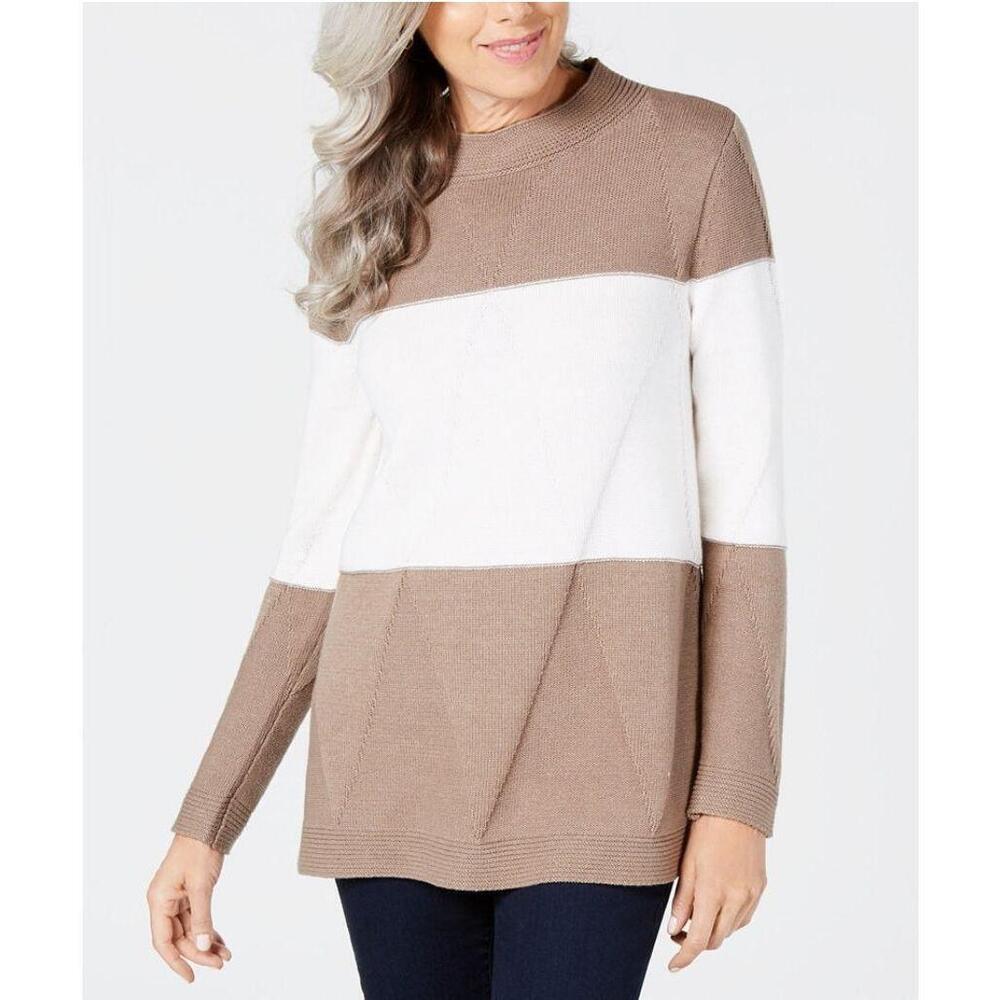 NWT Karen Scott Sweater Brown M